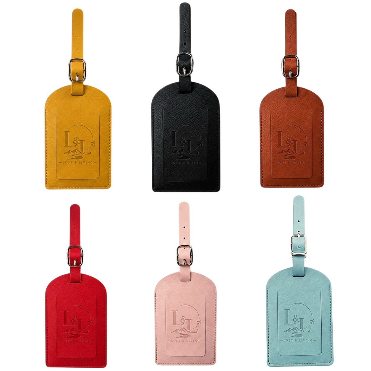 TrailMark Leather-Look Luggage Tag