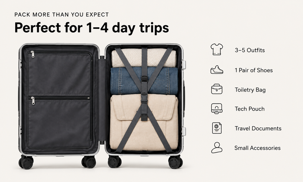 Perfect for 1–4 day trips